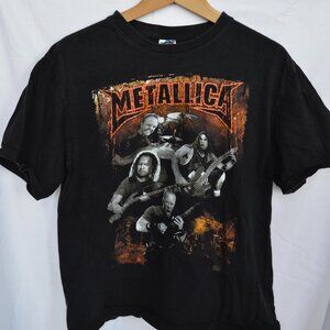 Metallica Orange & Black, Double Sided Print T shirt